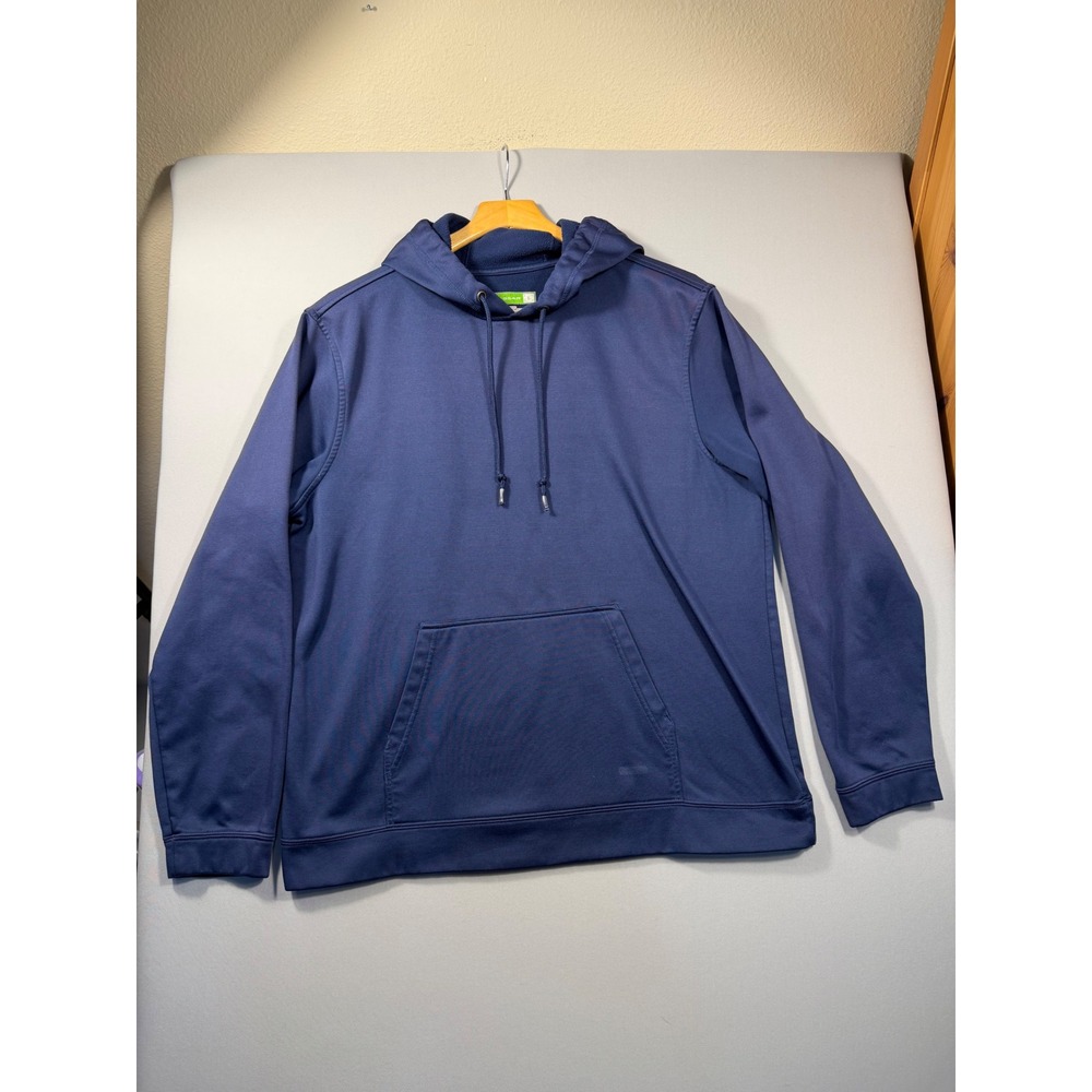Tek Gear Mens Performance Hoodie Navy Blue Activewear Sweatshirt Size L